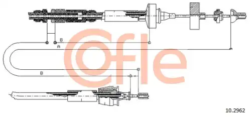 Трос сцепления COFLE 92.10.2962