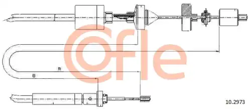 Трос сцепления COFLE 92.10.2973