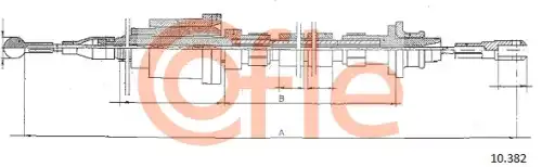 Трос сцепления COFLE 92.10.382