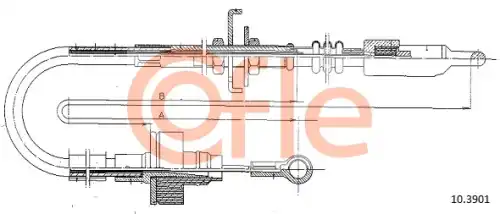 Трос сцепления COFLE 92.10.3901