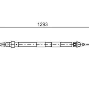 Трос ручного тормоза BOSCH 1 987 477 630