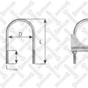 Хомут глушителя STELLOX 82-01060-SX
