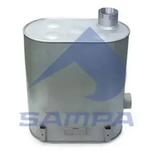 резонатор (бочка) глушителя ! овальный RVI Premium 96> 079.177 SAMPA