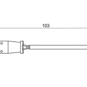 Датчик тормозных колодок BOSCH 1 987 473 037 электронный