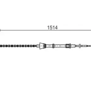 Трос ручного тормоза BOSCH 1 987 477 695