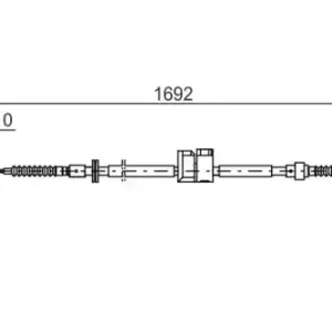 Трос ручного тормоза BOSCH 1 987 477 813