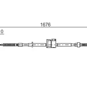 Трос ручного тормоза BOSCH 1 987 477 815