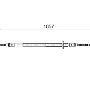 Трос ручного тормоза BOSCH 1 987 477 881