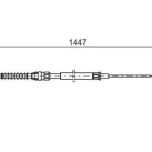Трос ручного тормоза BOSCH 1 987 477 958