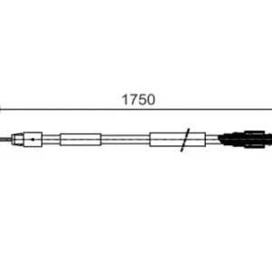 Трос ручного тормоза BOSCH 1 987 482 018