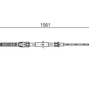 Трос ручного тормоза BOSCH 1 987 477 942