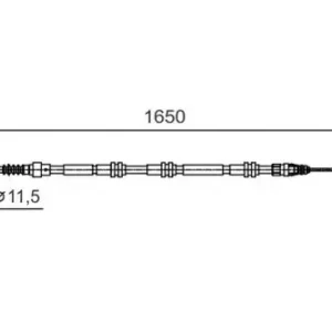 Трос ручного тормоза BOSCH 1 987 482 016