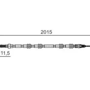 Трос ручного тормоза BOSCH 1 987 482 017