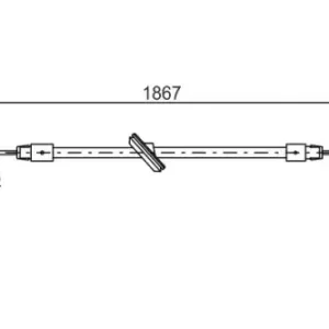 Трос ручного тормоза BOSCH 1 987 482 028