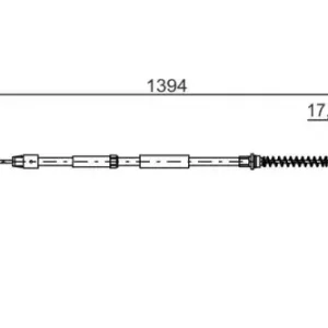 Трос ручного тормоза BOSCH 1 987 482 033