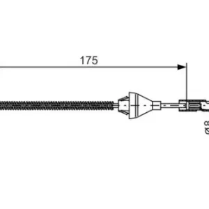 Трос ручного тормоза BOSCH 1 987 477 906