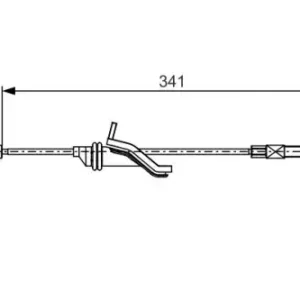 Трос ручного тормоза BOSCH 1 987 482 188