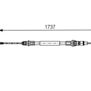 Трос ручного тормоза BOSCH 1 987 477 261