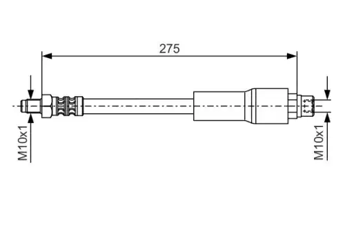 шланг торм. зад. BMW E38 3.0-5.0 L=275 1 987 476 649 BOSCH