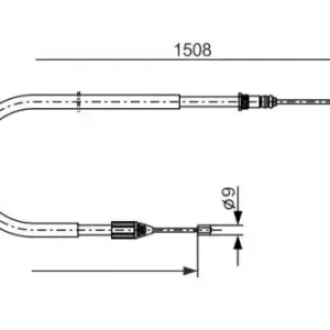 Трос ручного тормоза BOSCH 1 987 477 890