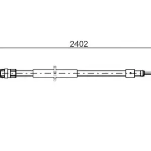 Трос ручного тормоза BOSCH 1 987 482 276