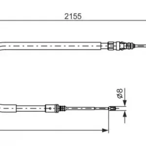 Трос ручного тормоза BOSCH 1 987 477 994