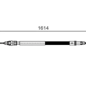 Трос ручного тормоза BOSCH 1 987 482 007