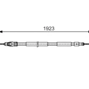 Трос ручного тормоза BOSCH 1 987 482 117