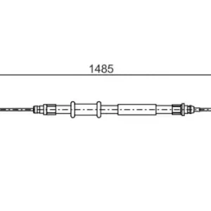 Трос ручного тормоза BOSCH 1 987 482 214