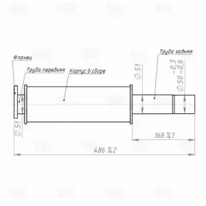 труба соединительная! Seat Toledo ECP 0504 TRIALLI