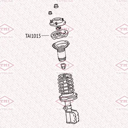 проставка пружины передняя верхняя! TOYOTA Kluger 00> TAI1015 TATSUMI