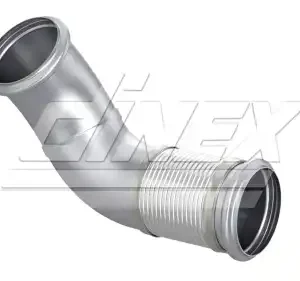 труба глушителя! с гофрой 1-изг. 320x200x500Volvo FH/FM, Renault C/K/T 8AE049 DINEX