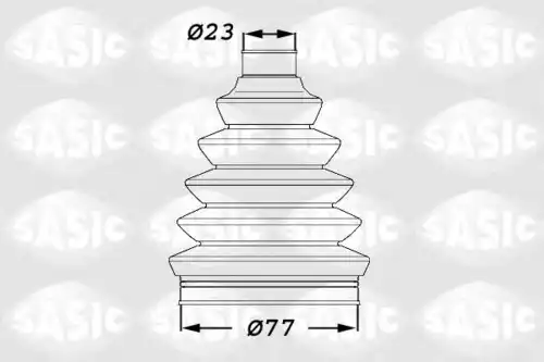 к-кт пыльника ШРУСа наружного! Citroen C2/C3 1.1/1.4/1.6 02> 1900008 SASIC