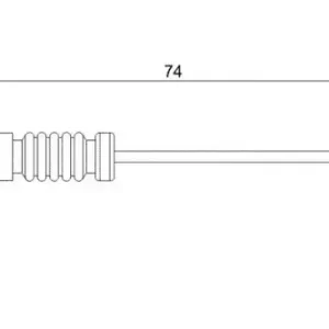 Датчик тормозных колодок BOSCH 1 987 473 008 электронный