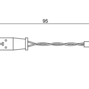 Датчик тормозных колодок BOSCH 1 987 473 070 электронный