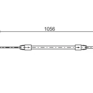 Трос ручного тормоза BOSCH 1 987 477 692