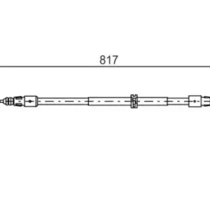 Трос ручного тормоза BOSCH 1 987 482 024