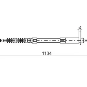 Трос ручного тормоза BOSCH 1 987 477 749