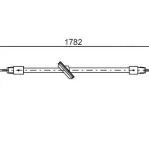 Трос ручного тормоза BOSCH 1 987 477 902