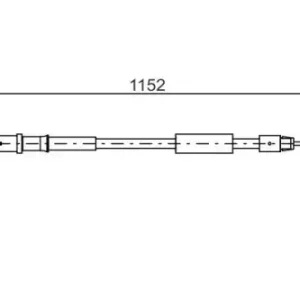 Трос ручного тормоза BOSCH 1 987 482 025