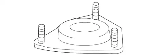 опора амортизатора переднего! Mitsubishi ASX 1.6/1.8 10> MN101372