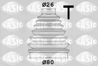 к-кт пыльника ШРУСа наружный! термопласт Renault Duster 2.0 16V 11> 1904013 SASIC