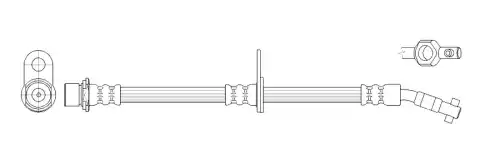 шланг тормозной передний правый! Toyota Avensis 2.0TD 97-00 FT2167 K&K