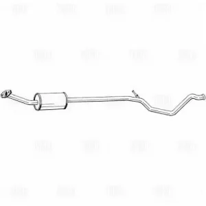 EAM 0912 Глушитель для а/м Peugeot 307 (01-) доп. (резонатор) (алюм. сталь) (EAM 0912) TRIALLI