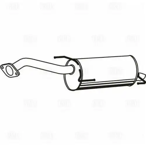 глушитель задняя часть! Nissan Tiida 07> EMM 1405 TRIALLI