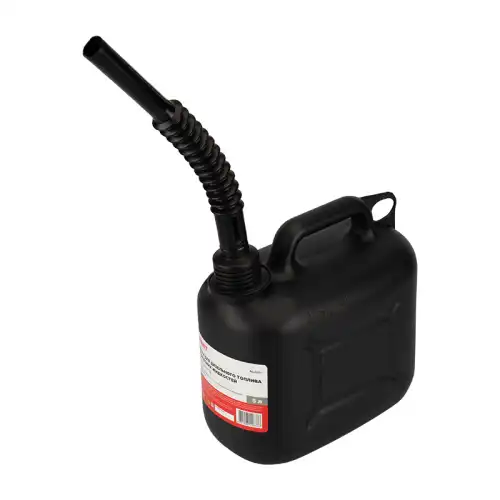 Канистра автомобильная REXANT 80-0207 полиэтилен 5 л ручка для переноса система «антибульк» антистатическая защита от детей