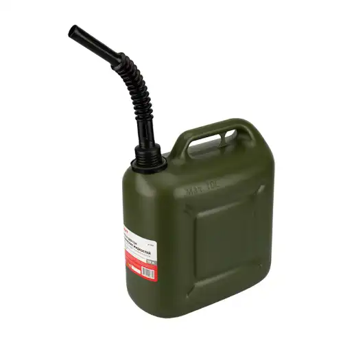 Канистра автомобильная REXANT 80-0205 полиэтилен 10 л ручка для переноса система «антибульк» антистатическая защита от детей усиленная