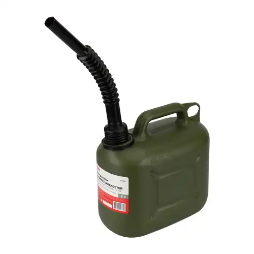 Канистра автомобильная REXANT 80-0204 полиэтилен 5 л ручка для переноса система «антибульк» антистатическая защита от детей усиленная