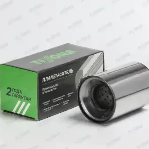 пламегас.коллект.!100x140x57 нерж. (диаметр трубы 57мм, общая длина 140мм диаметр 100мм) Z10014057 TIXONA