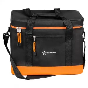 сумка-холодильник! (термосумка) 40л, 32x41x31см, цвет черный/оранжевый AO-CB-05 AIRLINE